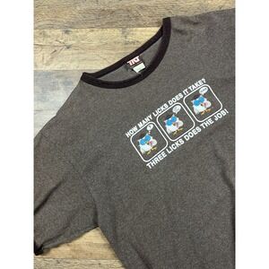 TOOTSIE ROLL HOW MANY VINTAGE‎ BROWN ADULT Short Sleeve T-Shirt Large USA